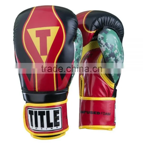 Custom Printed Leather Boxing Gloves photo-3