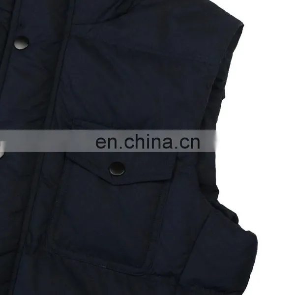 Mens Casual Waistcoat Polyester Filling Winter Vest photo-5