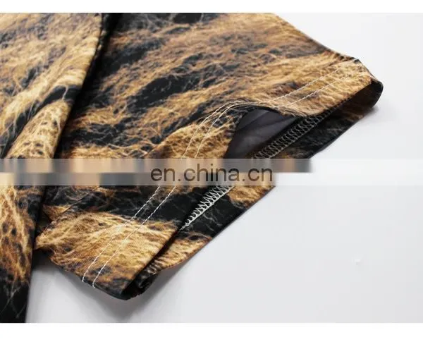 US Fashion Lion Pitcure Print High End Mens 3D T Shirt photo-3