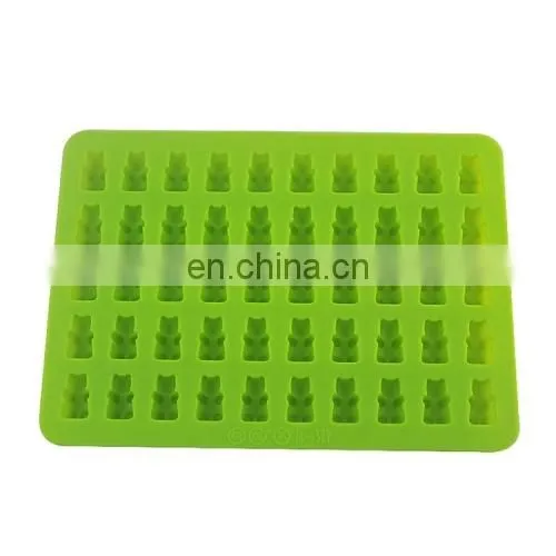 Dropshipping 2 PCS 50 Holes Small Bear Chocolate Tray Silicone Mold Cookie Mold Candy Mold photo-3