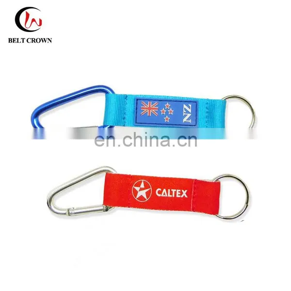 PVC Patch Key Chain Strap With Carabiner and Split Ring photo-5