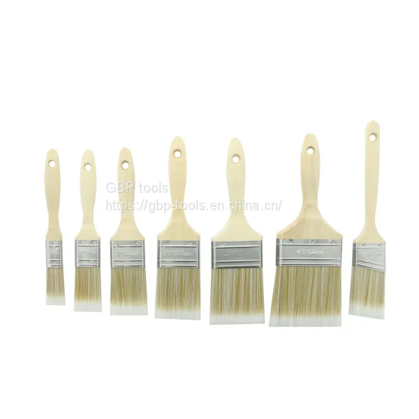 Paint Brushes With Wooden Handle
