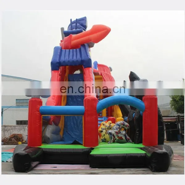 Commercial Rooster Theme Kids Jumping Slide Inflatable Bounce Water Slide On Sale photo-3