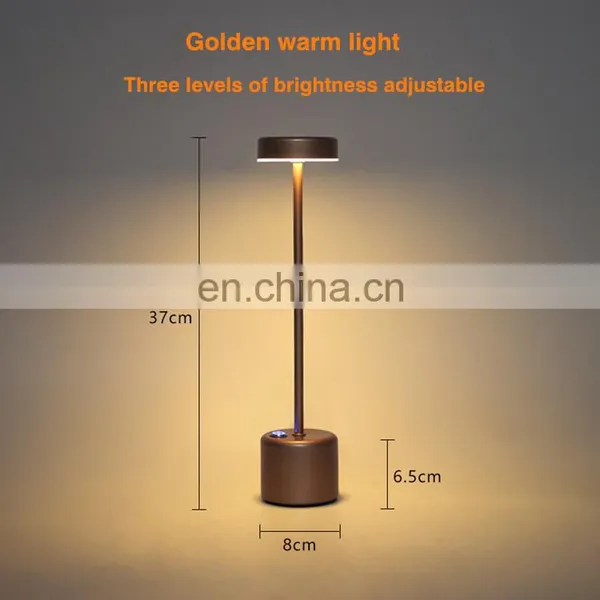 New Design Popular KTV Bar Table Lamp Restaurant Hotel Led Desk Lamp Mental Touch Brightness Adjustment for Decoration photo-7