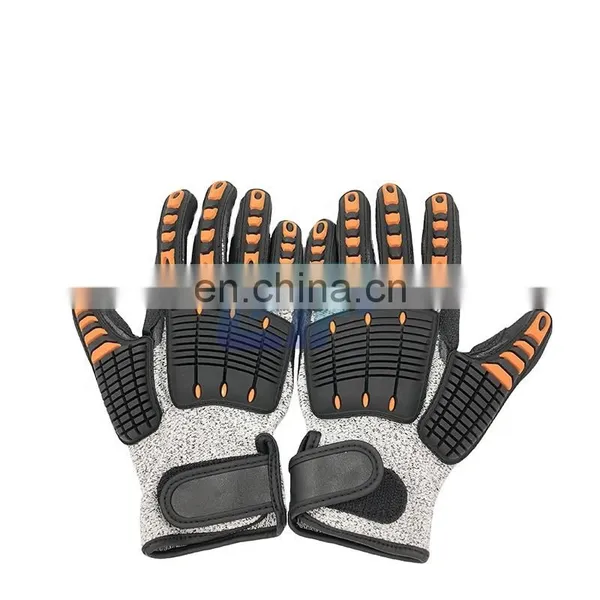 Anti Vibration TPR Protector Impact Mechanic Work Gloves photo-2