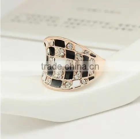 Newest Design Finger Ring Gold Plated Copper Ring Jewelry for Topaz Anillo Para Mujer Esposa Casadas En la Iglesia photo-2