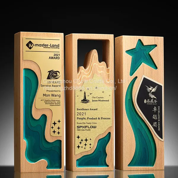 Custom Logo K9 Crystal Metal Material Souvenir Conference Trophy Solid Wood Crystal Trophy Crystal Trophy photo-5