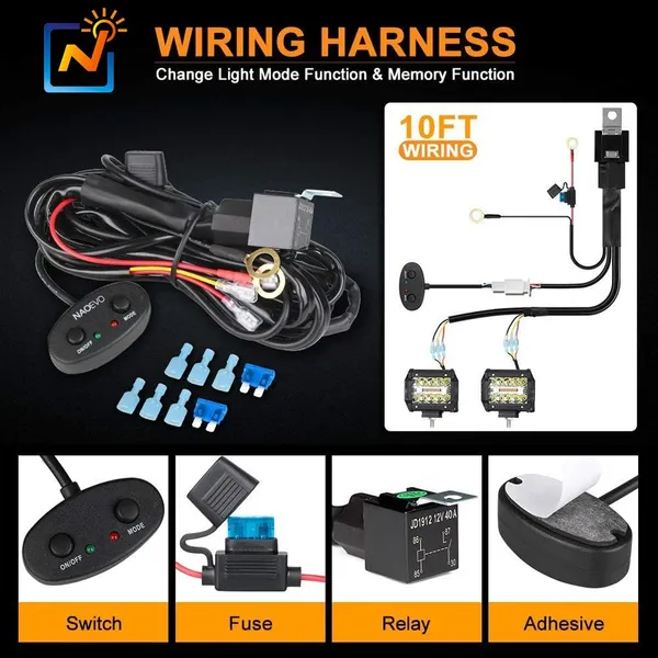 NEW 6 Lighting Modes 2PCS 4