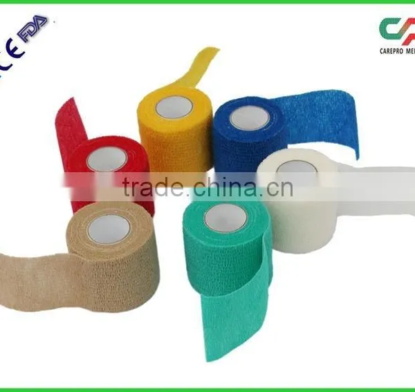 Manufacturer Medical Vet Wrap Cohesive Tape With CE FDA