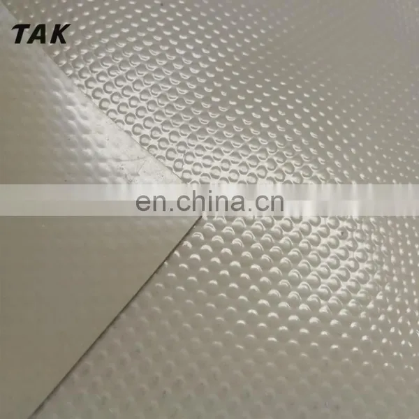 High Quality Durable Flame Retardant 2000d Tearstop 1000gsm Panama Woven Stripe Pvc Tarpaulin for Tank photo-2