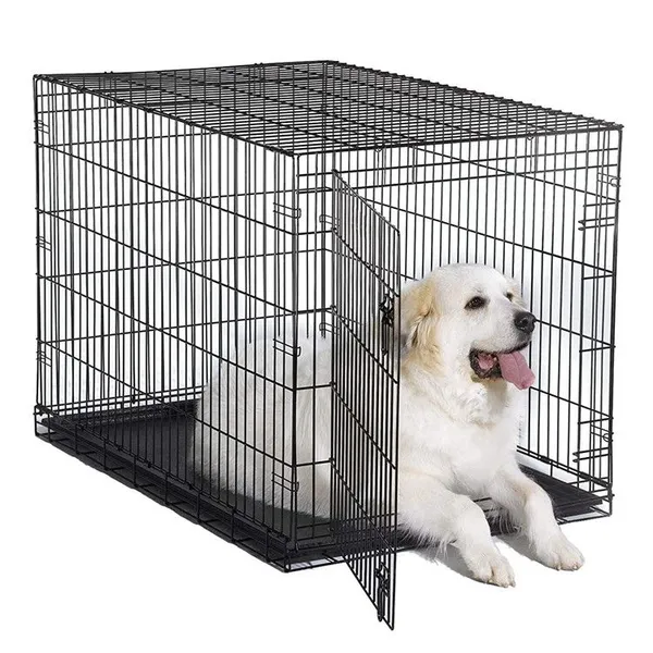 30 Inch Multi Size Wire Folding Two Doors Dog Cages Metal Kennels for Dogs