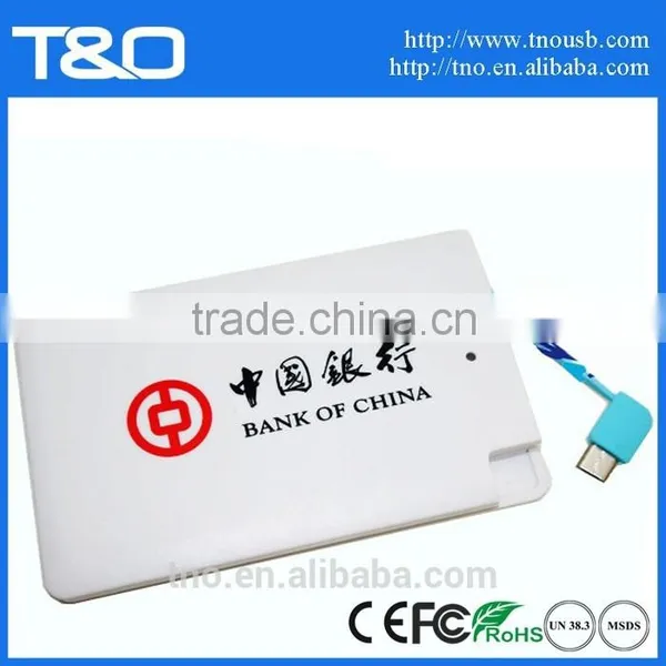 Shenzhen 2500mah Credit Card Power Bank Mobile Battery photo-3