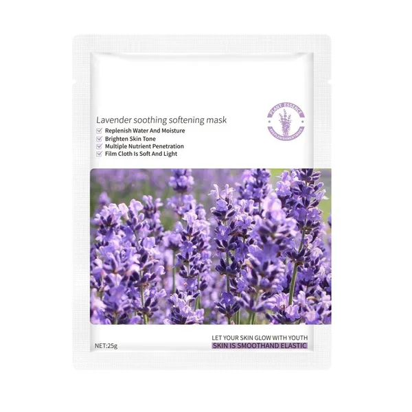 OEM Natural Lavender Extract Smoothing Softening Face Mask