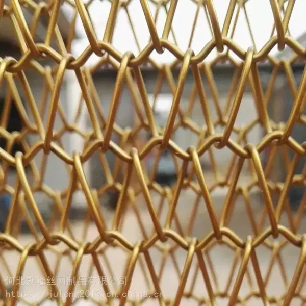 Decorative Artistic Chain Link Wire Mesh for Fireplace Screen Curtain