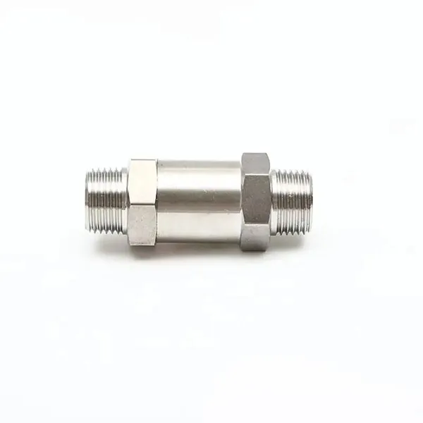 Stainless Steel Double External Thread Check Valve 304 External Thread One-way Valve 2-way 4-way Anti-backflow Valve NPT Pressure-resistant Soft Seal photo-5