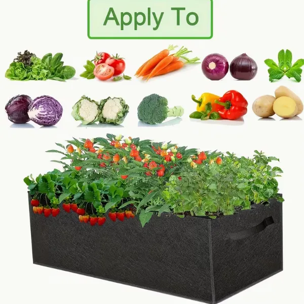 Square Grow Bags for Plants Reusable Non Woven Planting Bags Manufacturer photo-5
