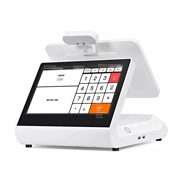 supply of cafeteria group meal charging machines with face recognition, ic card swiping, and qr code scanning payment