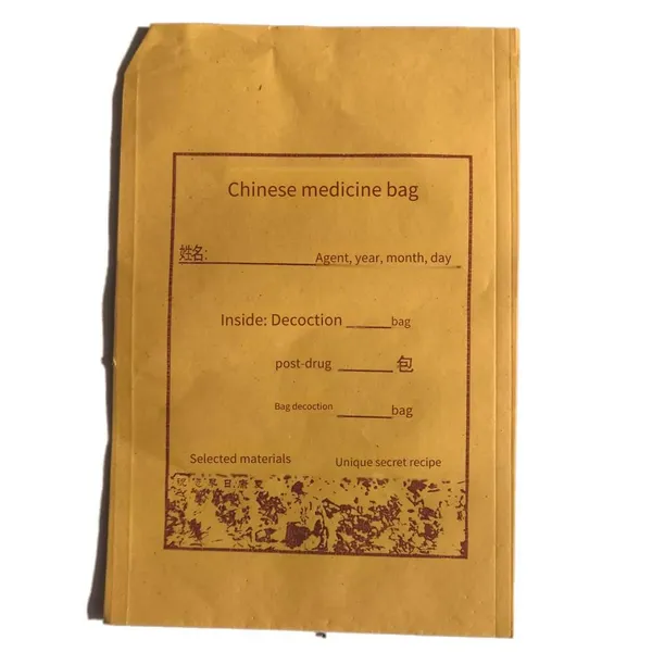 Square-bottom Envelope Packaging of Traditional Chinese Medicine Paper Bags. Customized Kraft Paper Bags for Traditional Chinese Medicine and Production of Traditional Chinese Medicine Packaging Bags photo-4