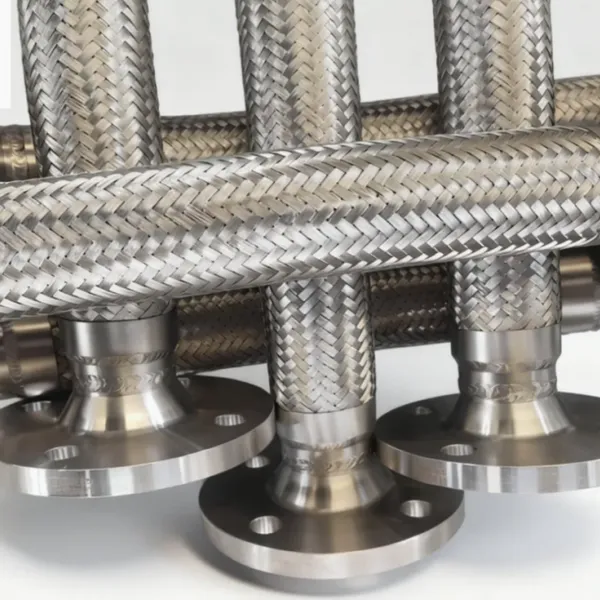 Manguera flexible corrugada de PTFE de grado sanitario para el transporte de medios corrosivos farmacéuticos