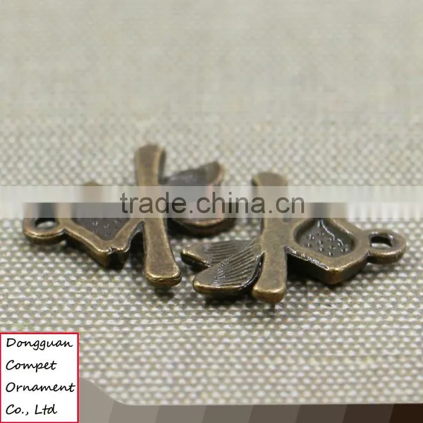 Wholesale Ancient Bronze Diy Accessories Branches and Bird Pendant photo-4