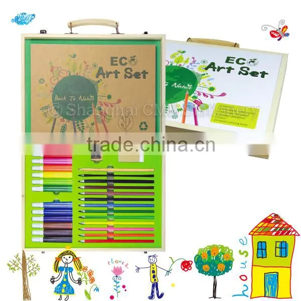 Eco Creative Natural Wooden Gift Box Rainbow Art Set photo-3