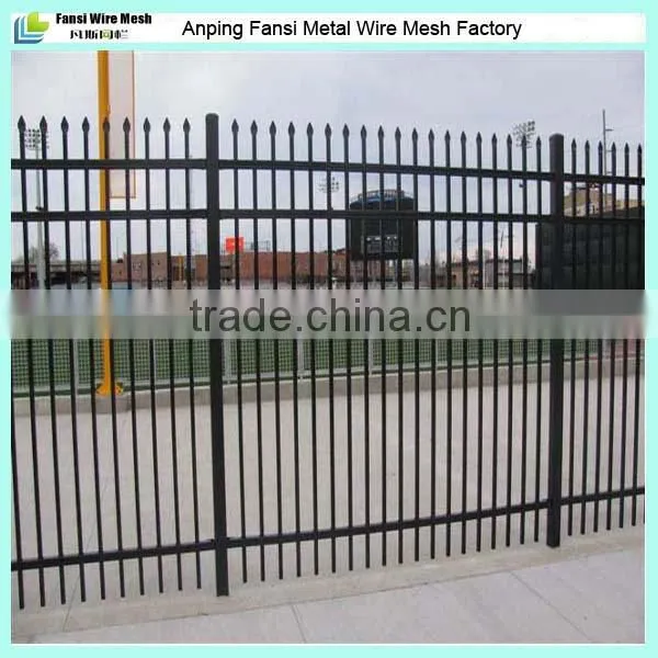 3 Rails Powder Coated Commercial Black Pool Fence for Sale photo-4
