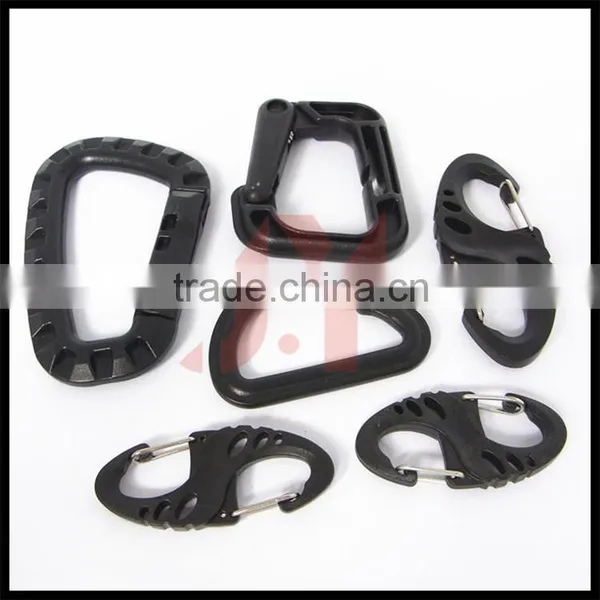 2016 Hot Sale s Biner Carabiner for Keychains,double Spring Hook, Plastic Carabiner Clips photo-3