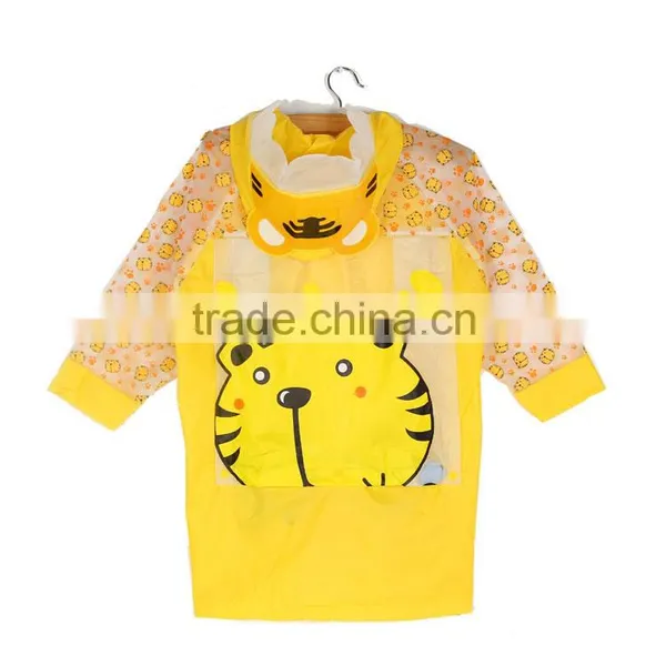 Manufacturers Selling Cartoon Children Raincoat With a Thick Poncho Bag photo-2