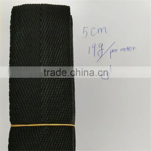 Woven Ribbon 5cm Herringbone Various pp Webbing Tape