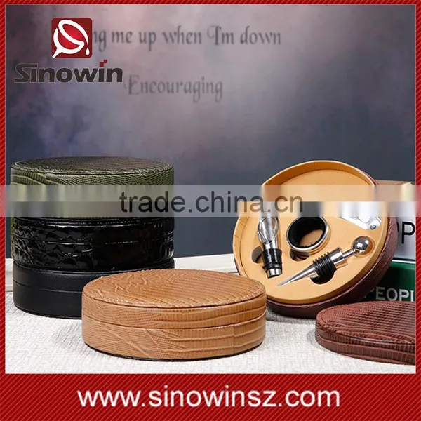 Leather Box Package Wine Accessories Gift Set Wine Bottle Tool Set photo-6