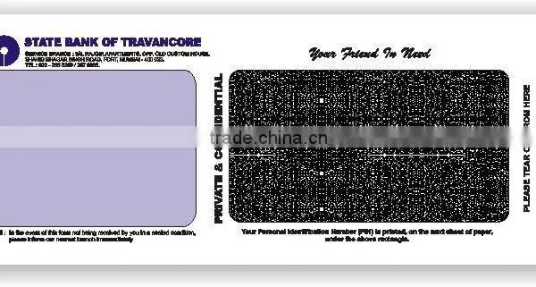 ATM Pin Mailers Paper