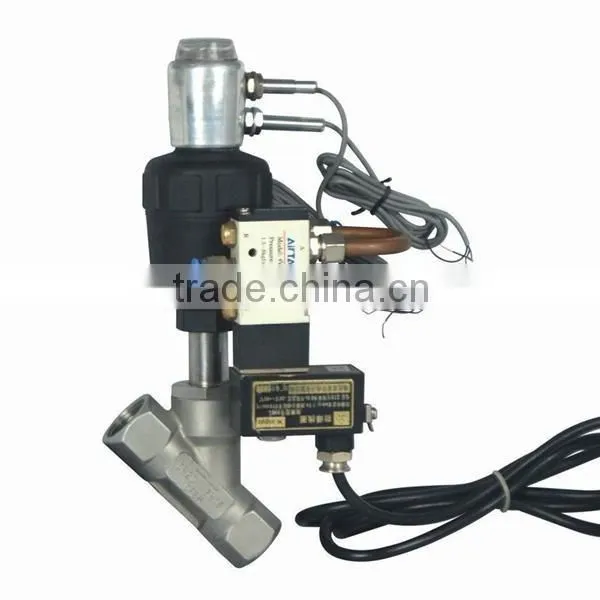 Thread Type Pneumatic Angle Seat Valve With Solenoid Valve