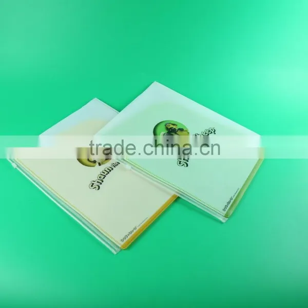 Multipage Folder With Zip Lock, Pvc Zip File Folder, Pvc Plastic Zipper Bag in a4 Size photo-2