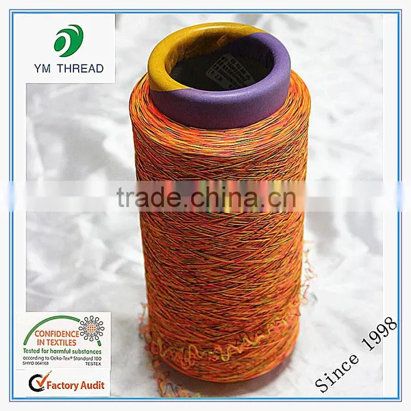 100% Polyester Spandex Single Covered Yarn for Shoes Upper Quality Choice