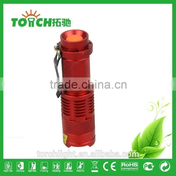 Zoomable Mini Gift Light Hi-power Pocket Flashlight Cre e XPE Colorful Emergency Flashlight for Outdoor Hiking photo-4