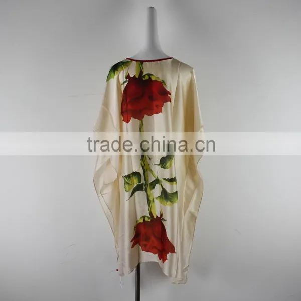 Bat-Wing Sleeve Chiffon Kanftan Dress Women photo-3