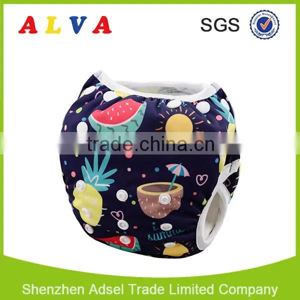Alva 2016 New Fruits Pattern Reusable Baby Swimming Wear Swimming Diaper photo-4