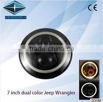Hot Selling 120mm 36SMD 3528 Color Changing Angel Eyes LED Headlights for Auto Lighting System photo-3