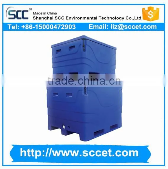 1000liter Rotomolded Plastic Fish Insulation Box, SCC Fish Container for Sale photo-4