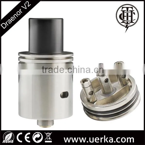 THC Draenor V2 Rda Atomizer, Rebuildable Dripping Atomizer, Dual Coil Atomizer for 18350 18650 Box Mod photo-3