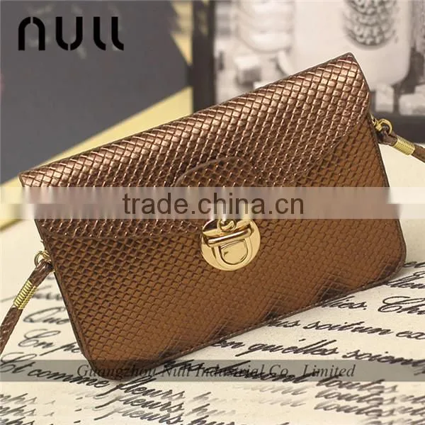 Two Layer Fashion Girls Wrist Strap Phone Wallet photo-2