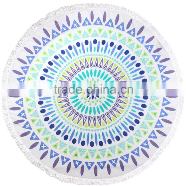Large Round Peshtemal Turkish Beach Towel From Designer Manufacturer