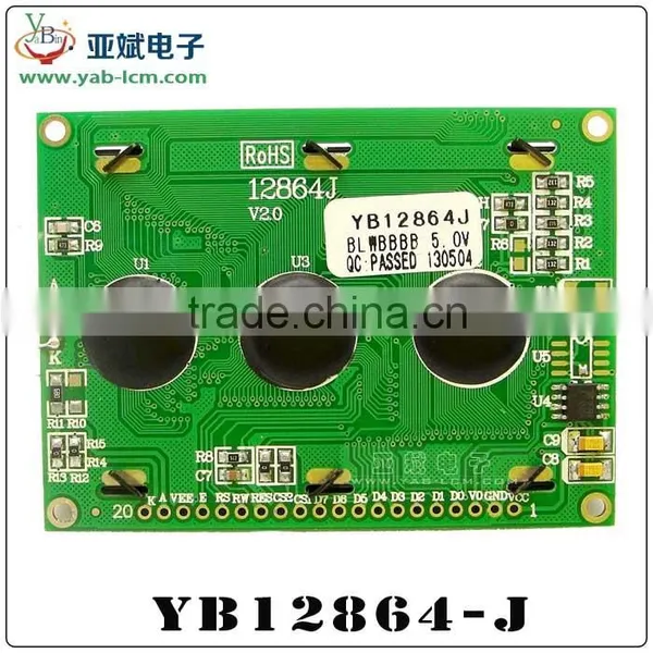 12864 Lcd Module Lcd Panel 128X64 With Backlight Blue Yellow-green Gray photo-6