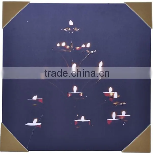 Candle Flame Led Canvas Wall Art Christmas HD-00067-141222-candle001-01 photo-2