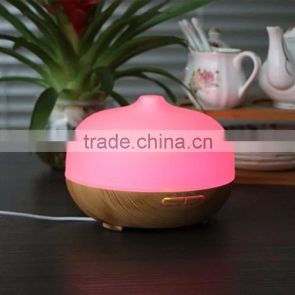 7 Color Romantic Lamp Wood Grain Aromatherapy Diffusers Aroma Supplier's Choice photo-3