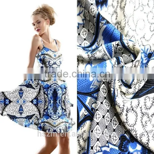 New Design of Printed Satin Silk-like Fabric