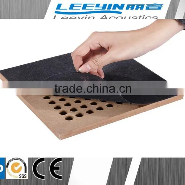 Pvc Interior Wood Wall Cladding Groove Acoustic Panel for Gymnasiums and Studios photo-2