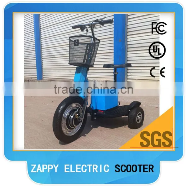 CE Rohs New Shock Three Wheel Electric Scooter ZAPPY Electric Scooter