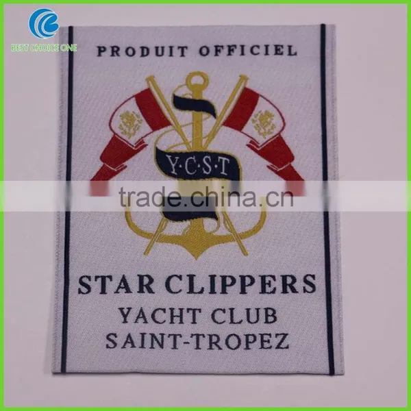 Factory Wholesale Custom Polyester Damask Woven Labels for Clothing photo-5