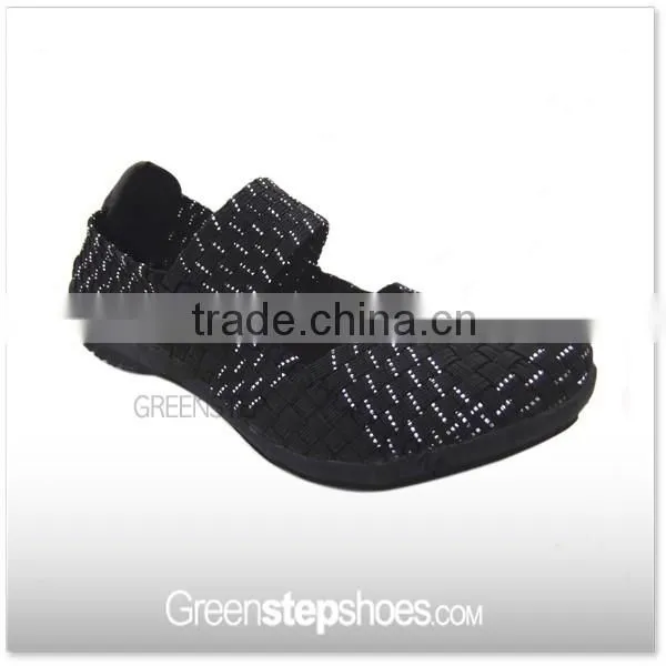 Resort Cross Strap Elastic Woven Casual Shoes photo-6
